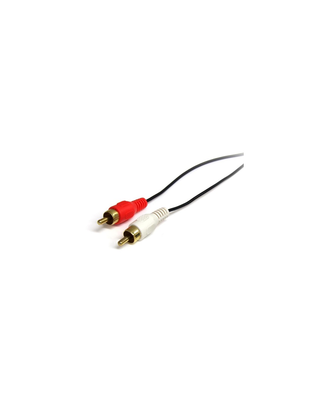 StarTech.com Cable Adaptador de Mini-Jack a RCA 91cm - Jack 3,5mm Macho - 2xRCA Macho - 0.92m Negro