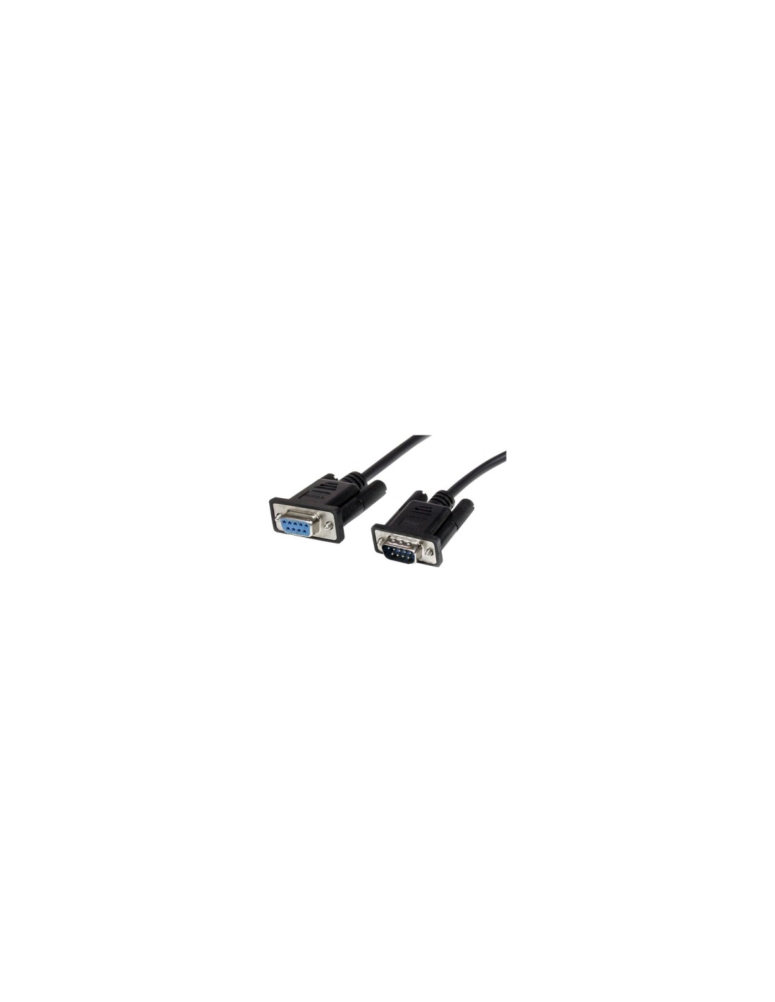 StarTech.com Cable Extensión Directo Straight Through Serie Serial RS232 VÍ­deo EGA DB9 Macho a Hembra - 50cm Negro