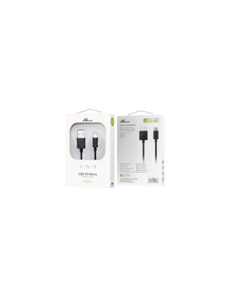 Home Serie Enjoy YCB-01-MB cable USB 1m 2.0 USB A Micro-USB A Negro