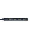 HUB USB AISENS CONECTORES USB-A 2.0 MACHO A 4X USB-A 2.0 HEMBRA CABLE 30CM NEGRO A104-0402