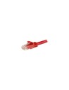 StarTech.com Cable de 1m Rojo de Red Gigabit Cat6 Ethernet RJ45 sin Enganche - Snagless - N6PATC1MRD