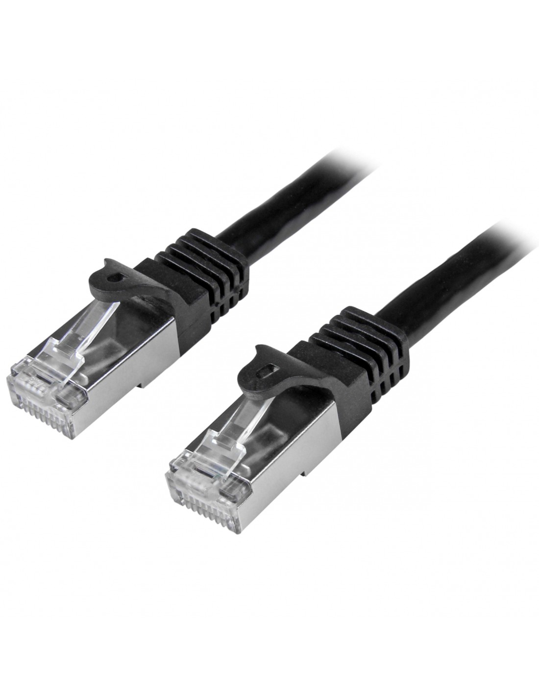 StarTech.com N6SPAT1MBK cable de red 1 m Cat6 SF/UTP (S-FTP) Negro