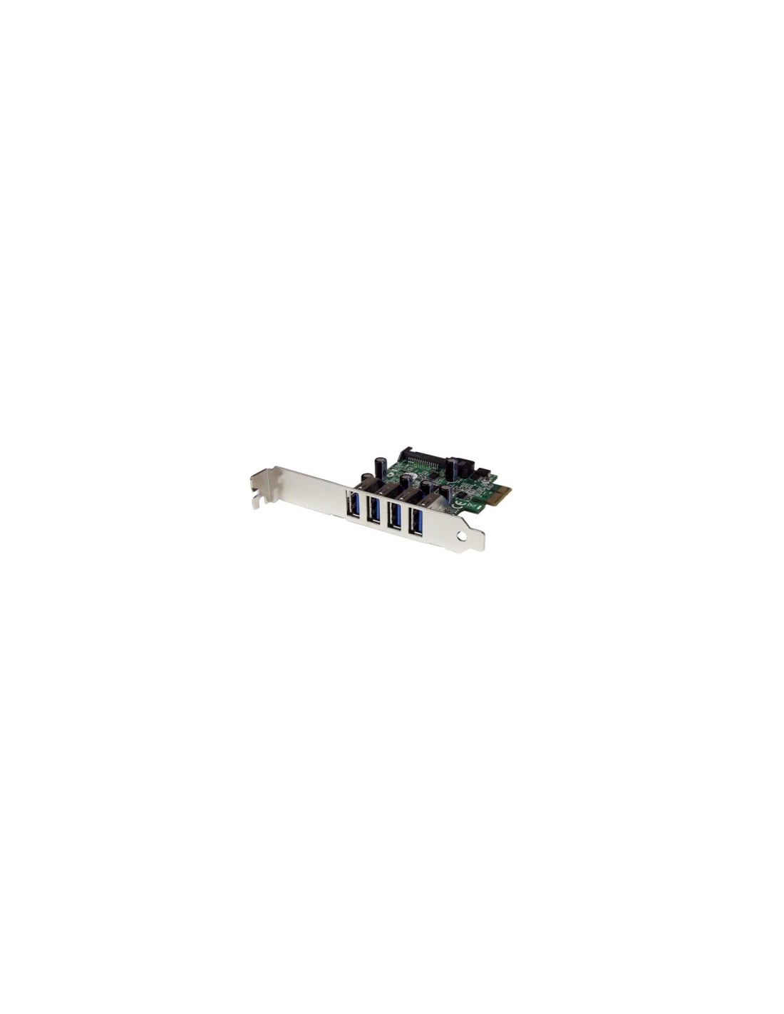 StarTech.com Tarjeta Adaptador PCI Express PCI-E USB 3.1 con UASP de 4 Puertos - Alimentación SATA
