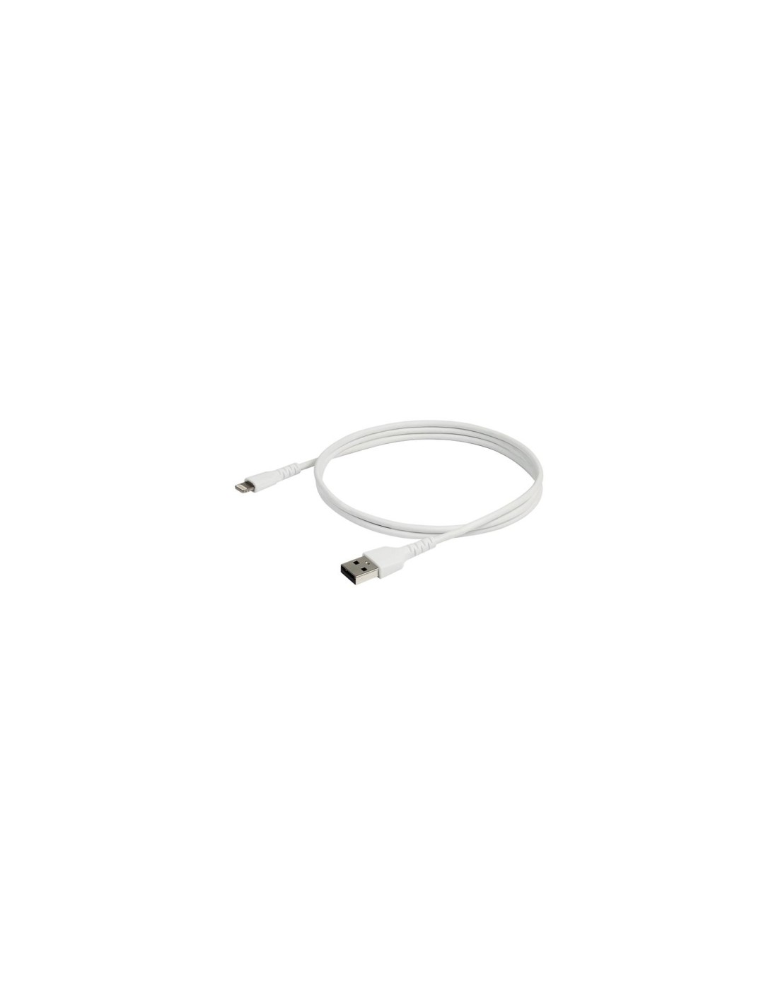 StarTech.com Cable de 1m USB tipo A a Lightning Macho a Macho - Certificado MFi de Apple - Blanco RUSBLTMM1M