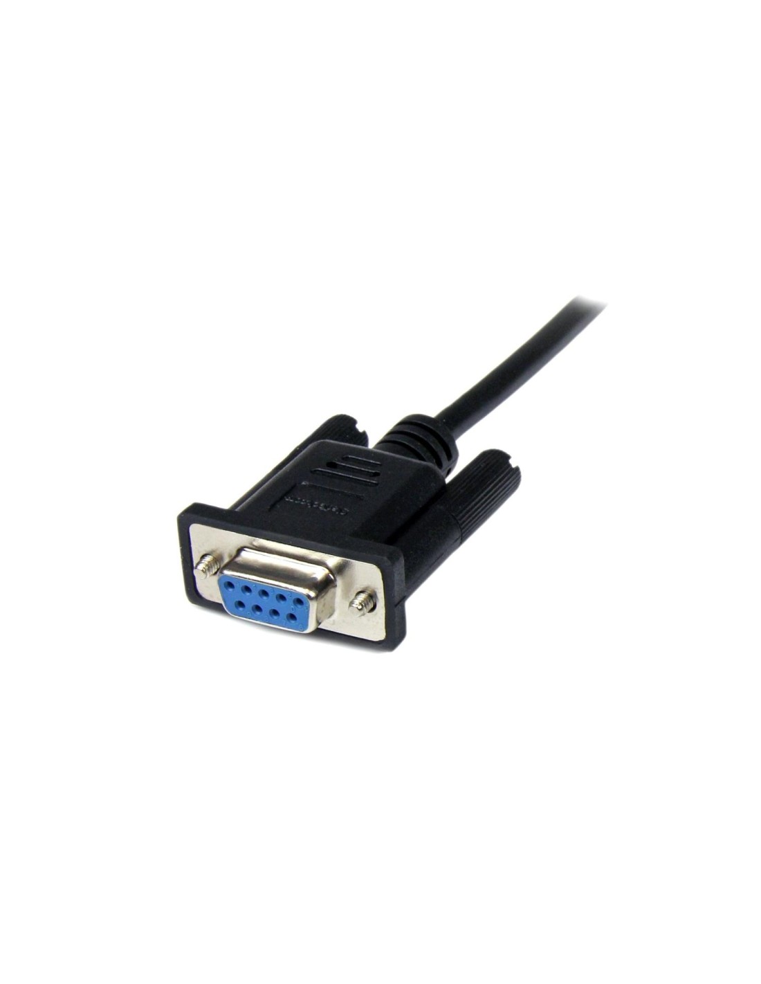 StarTech.com Cable 1m Módem Nulo Null Serie Serial DB9 Hembra a Macho - Negro