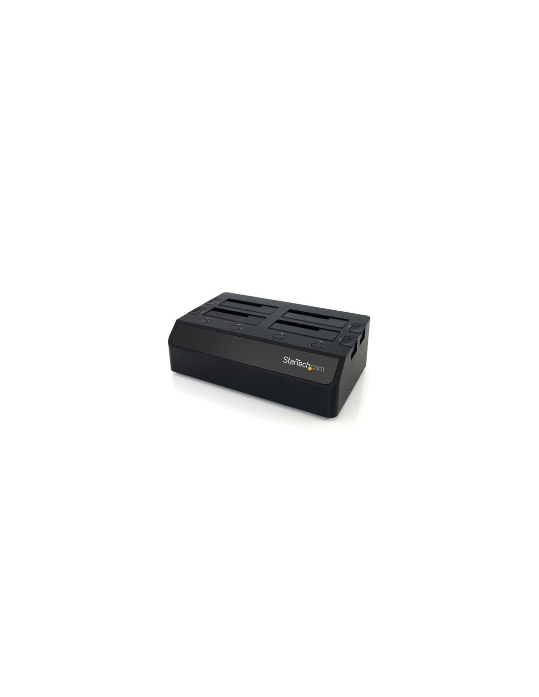 StarTech.com Base de Conexión USB 3.1 con 4 BahÍ­as SATA 6Gbps de 2,5 y 3,5 Pulgadas - Docking Station para HDD SSD - Negro