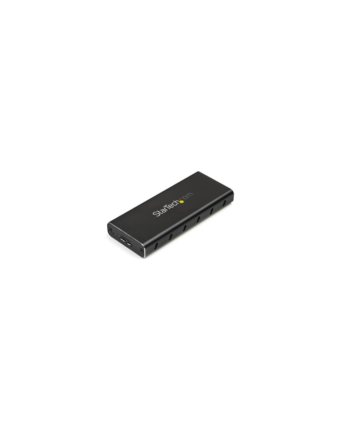 StarTech.com Caja Adaptador M.2 NGFF a USB 3.1 con Carcasa Protectora - Conversor NGFF a USB-C - Negro Plata