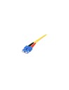 StarTech.com Cable Adaptador de Red de 1m Monomodo Duplex Fibra Optica LC-SC Macho a Macho - Patch Duplex Modo Sencilla - Amaril