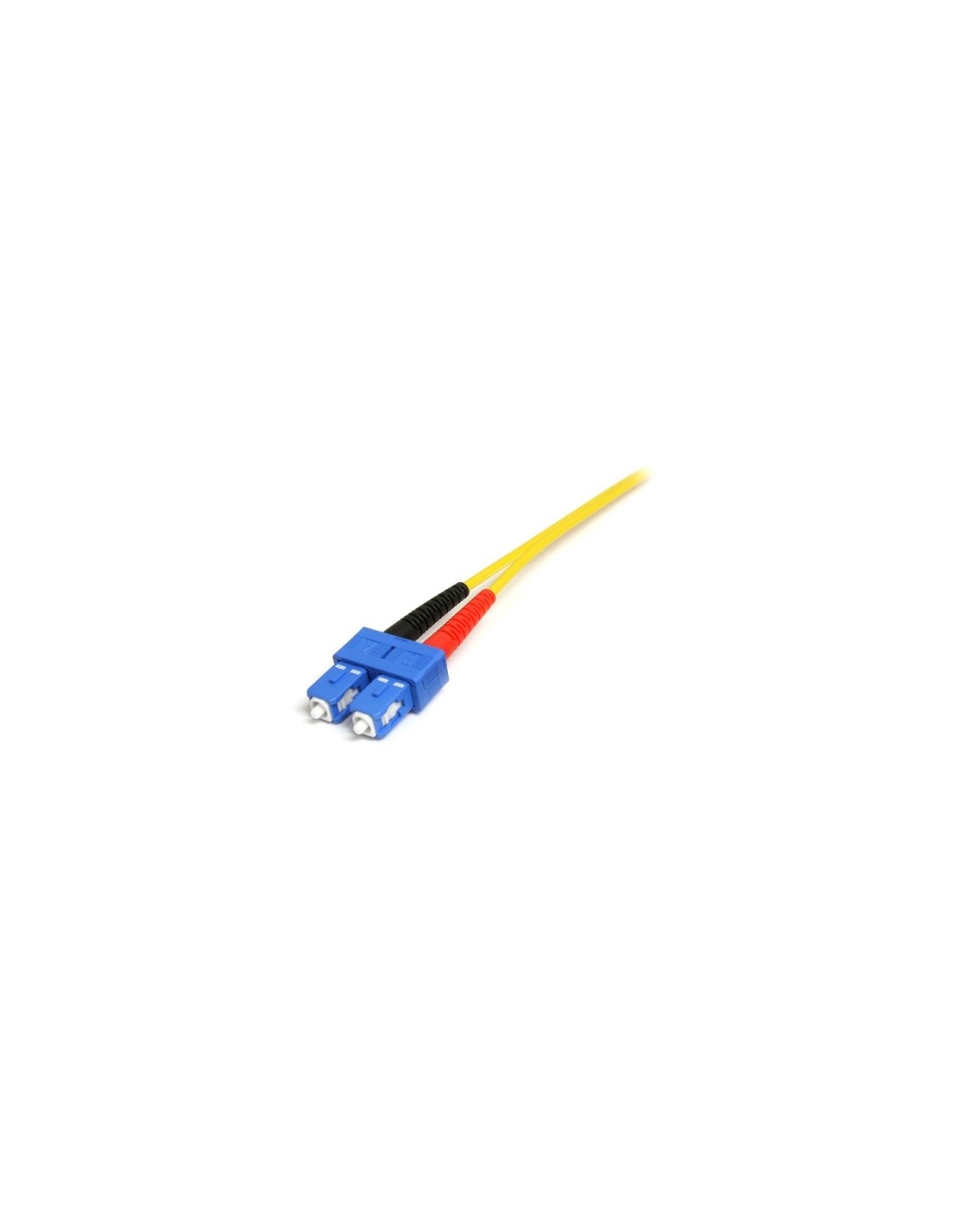 StarTech.com Cable Adaptador de Red de 1m Monomodo Duplex Fibra Optica LC-SC Macho a Macho - Patch Duplex Modo Sencilla - Amaril