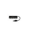 StarTech.com Concentrador Ladrón USB 2.0 de 4 Puertos con Cable Integrado - Hub Portátil USB 2.0