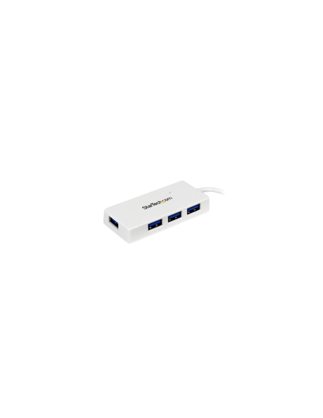 StarTech.com Adaptador Concentrador Hub Ladrón USB 3.1 Super Speed para Laptop de 4 Puertos Salidas - Blanco