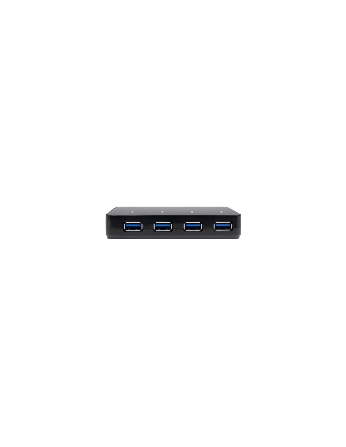 StarTech.com Concentrador USB 3.0 de 4 Puertos - Ladrón con Puertos de Carga y Sincronización - Hub con 1 Puerto de 2.4A