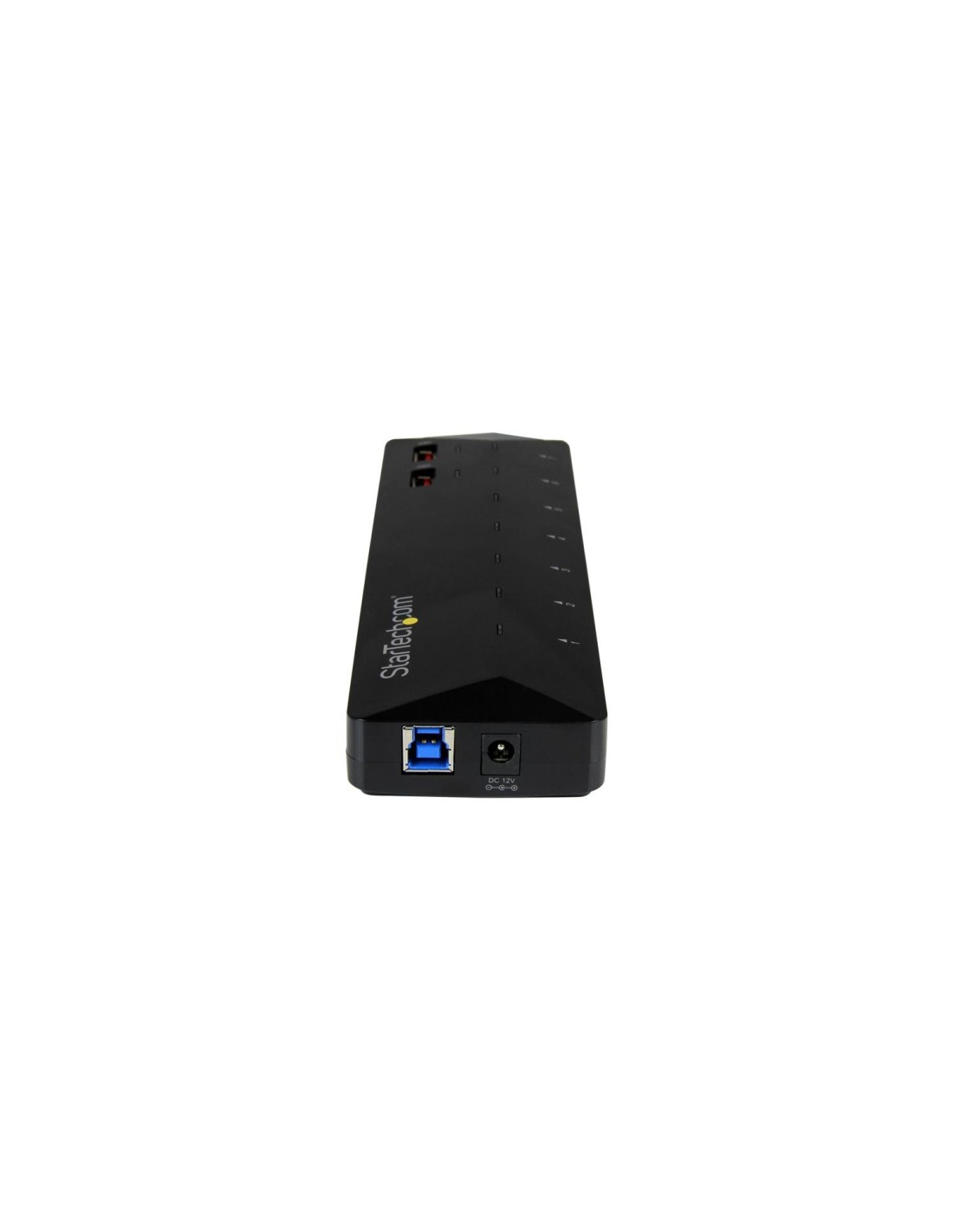 StarTech.com Concentrador USB 3.1 de 7 Puertos - Ladrón con Puertos de Carga y Sincronización - Hub con 2 Puertos de 2,4A