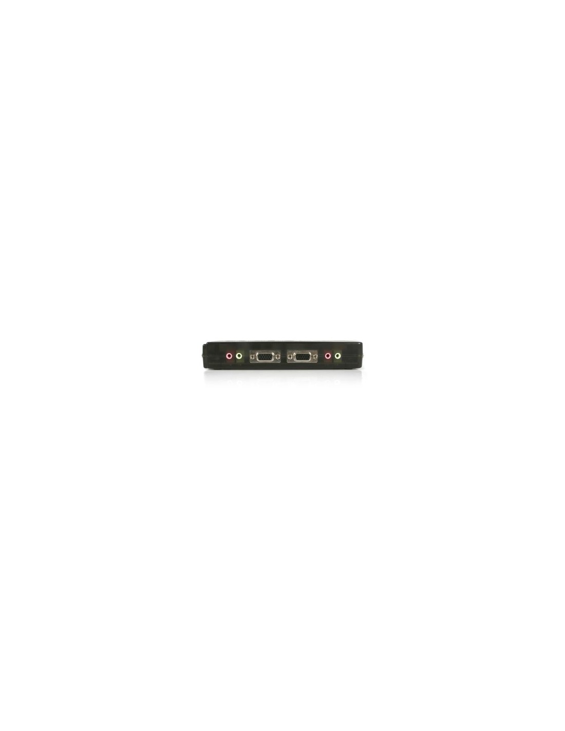 StarTech.com Juego de Conmutador Switch KVM 4 Puertos VÍ­deo VGA USB 2.0 con Cables y Audio - Negro