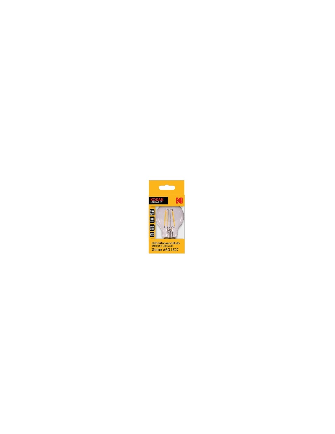 BOMBILLA LED KODAK FILAMENTO E27 6W 600LM 30419186