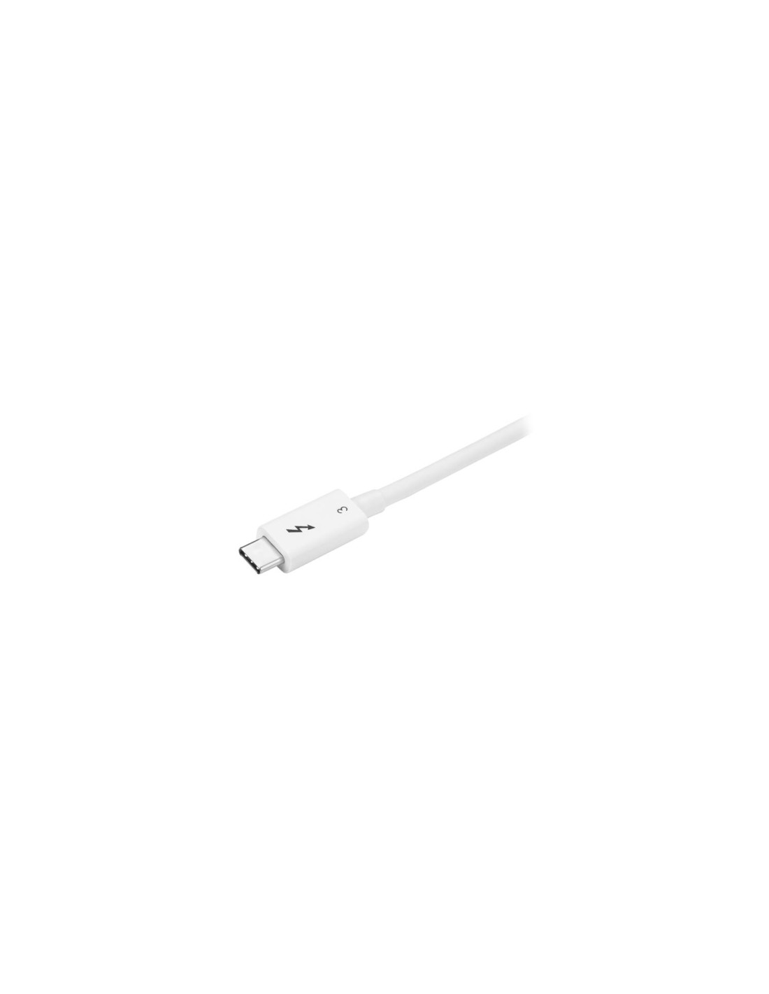StarTech.com Cable de 0.5m Thunderbolt 3 Cable Compatible con USB-C y DisplayPort - Blanco