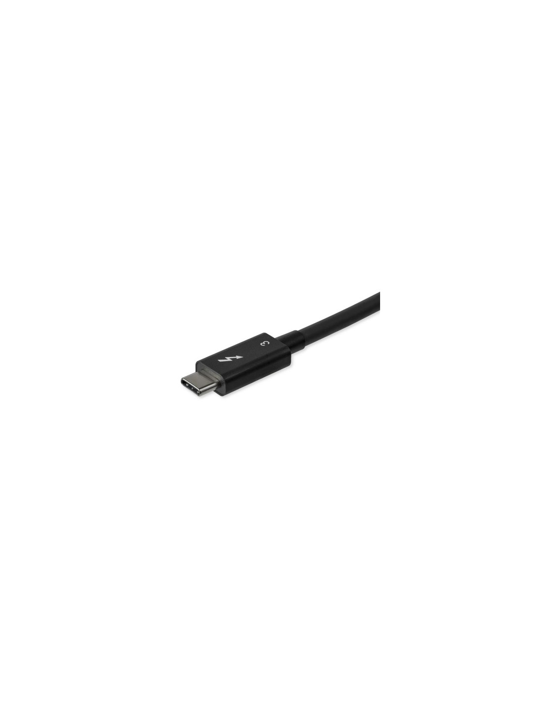 StarTech.com Cable de 0.8m Thunderbolt 3 USB-C 40Gbps - Compatible con Thunderbolt y USB - Negro