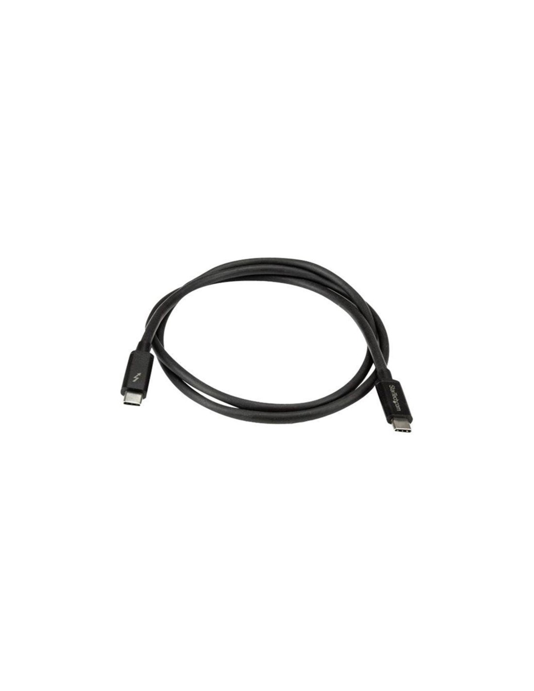 StarTech.com Cable de 1m Thunderbolt 3 USB-C 40Gbps - Compatible con Thunderbolt, DisplayPort y USB - Negro