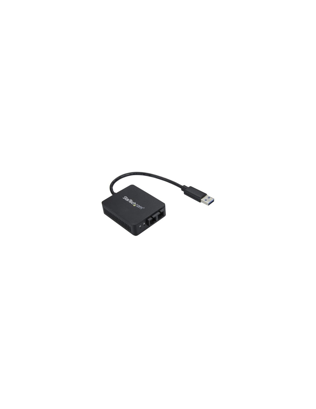 StarTech.com Adaptador Conversor USB 3.0 a Fibra Í?ptica 1000BaseSX SC Multimodo 550m Transceiver USB - Negro
