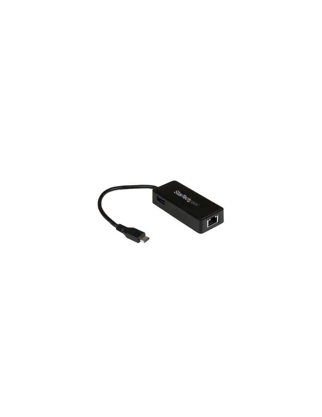 StarTech.com Adaptador de Red Gigabit USB-C con Puerto USB Extra - Negro