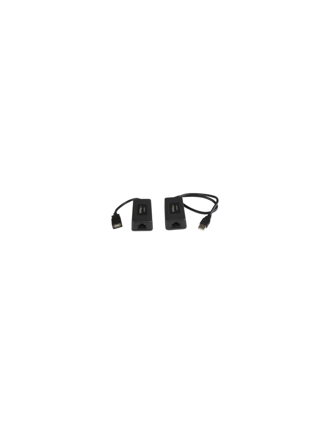 StarTech.com Extensor 1 puerto USB 1.1 por cable Ethernet Cat5 Cat6 UTP RJ45 40m de alcance rango - Negro