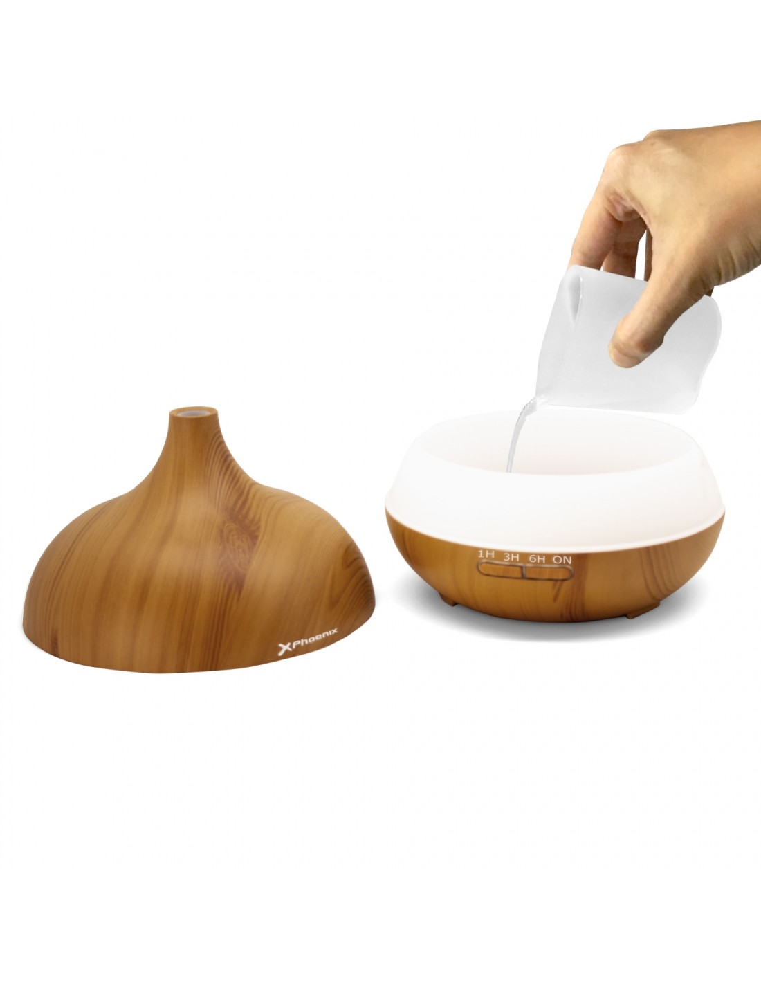 Humidificador ultrasonico phoenix zen o2 400ml silencioso PHZENO2N