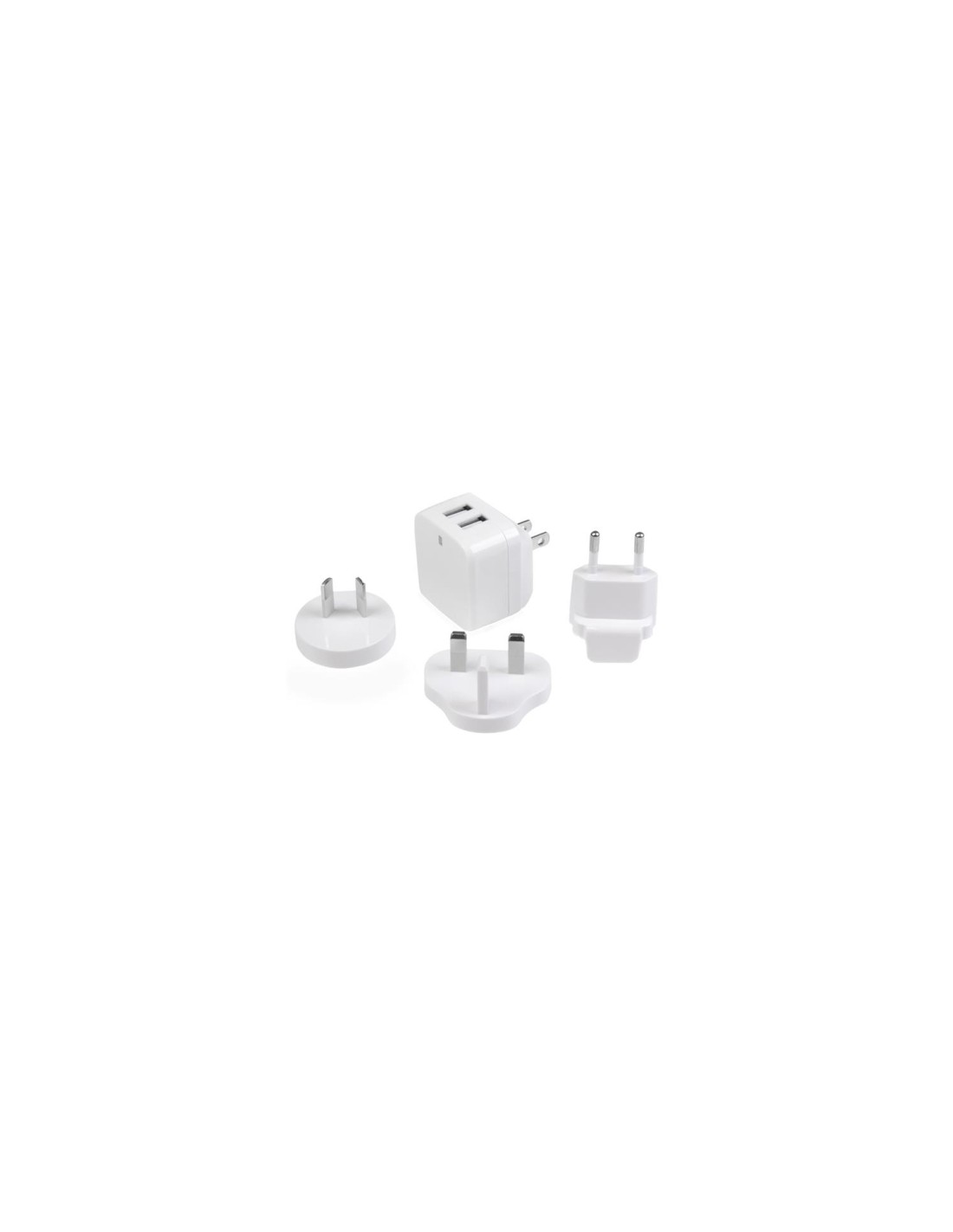 StarTech.com Cargador de Pared USB 2.0 de 2 Puertos para Tablets Smartphones - Cargador Blanco de Alta Potencia para Viajes