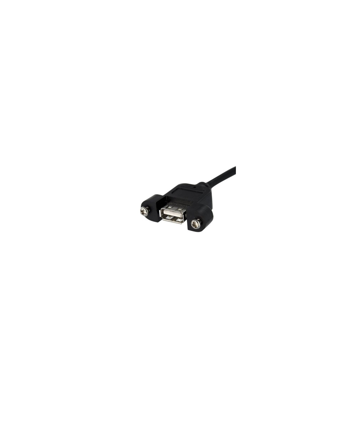StarTech.com Cable de 30cm USB 2.0 para Montaje en Panel Conexión a Placa Base - USB Tipo-A Hembra a Hembra - negro