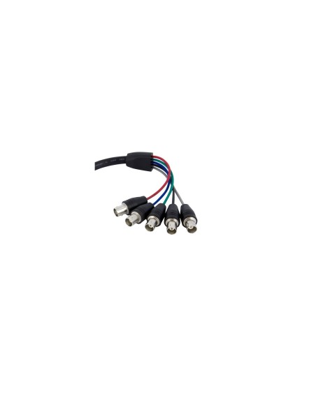 StarTech.com Cable de 30 cm Coaxial para Monitor HD15 VGA a 5 BNC RGBHV - Macho a Hembra - negro