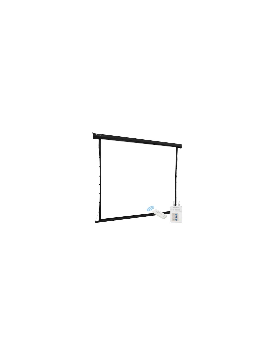pantalla electrica videoproyector pared y techo phoenix tensionada 112p 2mx2m posicion ajustable ultra silenciosa negro PHTENSIO