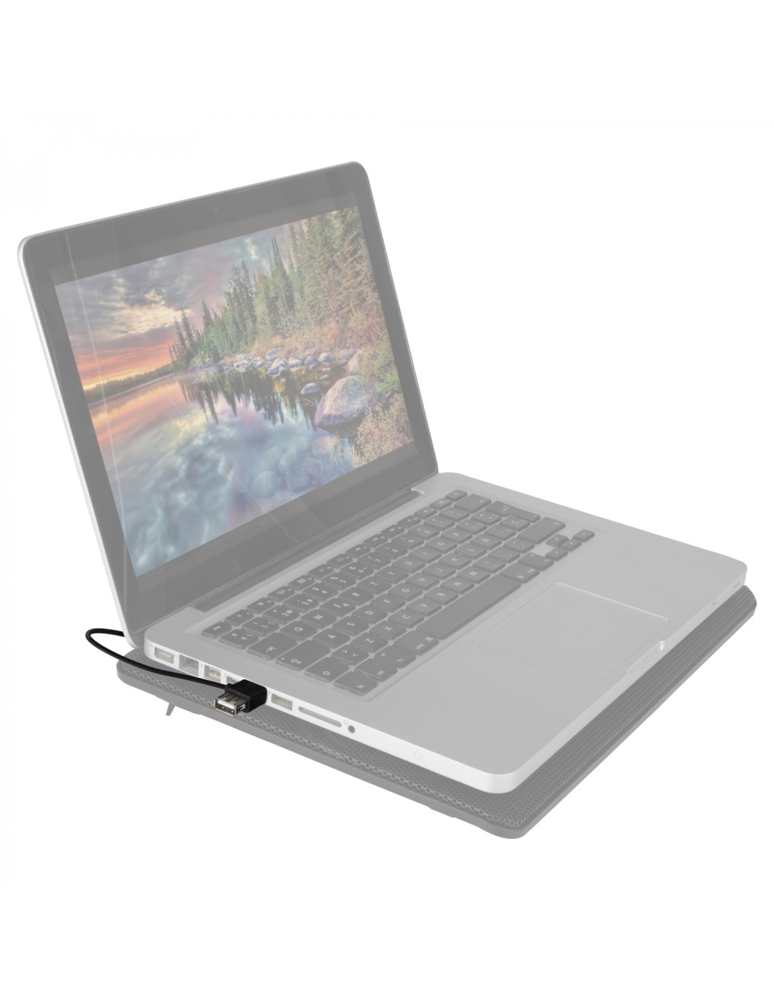 Soporte refrigerante ngs cooler para portatiles 15.6p 2 ventiladores 12.5cm luz led usb malla metalica negro JETSTAND