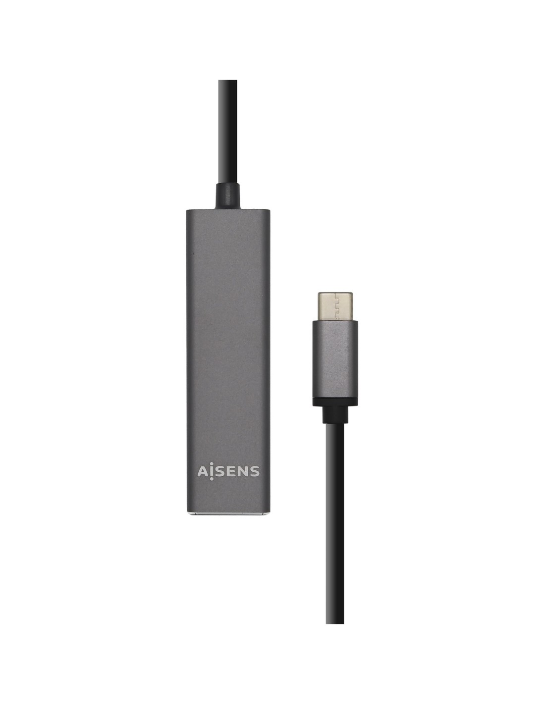 Hub aisens usb 3.1 tipo-c 4 puertos usb 3.0 hembra antracita A109-0403