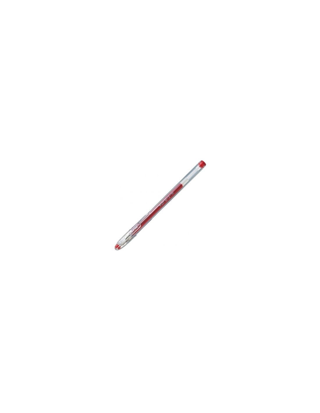 Boligrafo tina en gel pilot diametro bola 0.5mm cuerpo transparente rojo NG1R