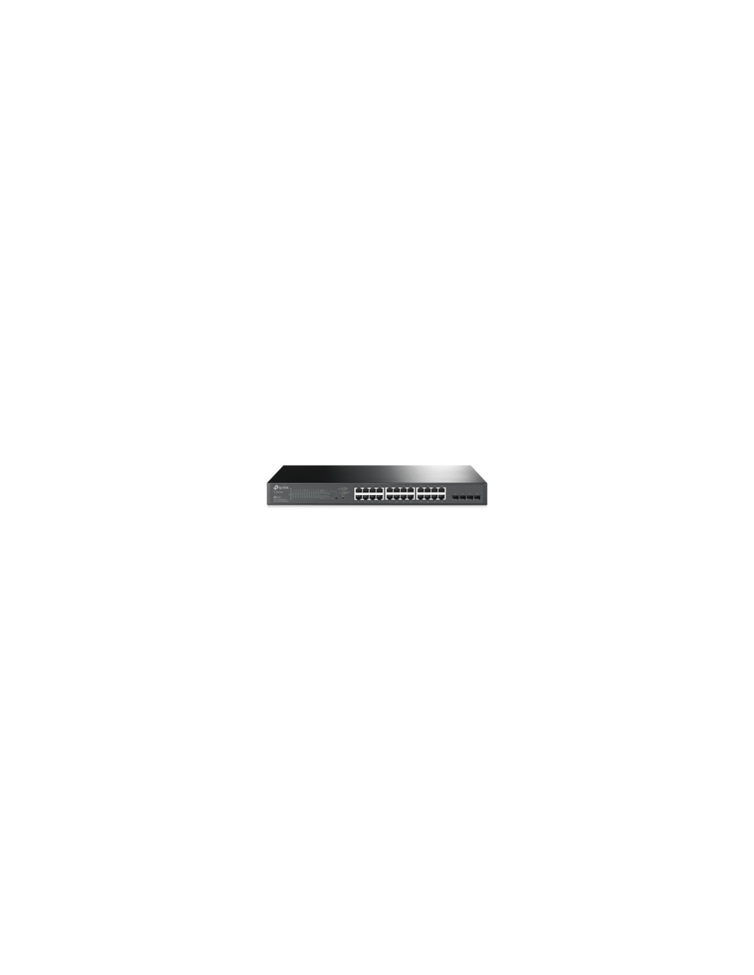 Switch tp-link gigabit ethernet 10/100/1000 24 puertos energia sobre ethernet poe negro TL-SG2428P