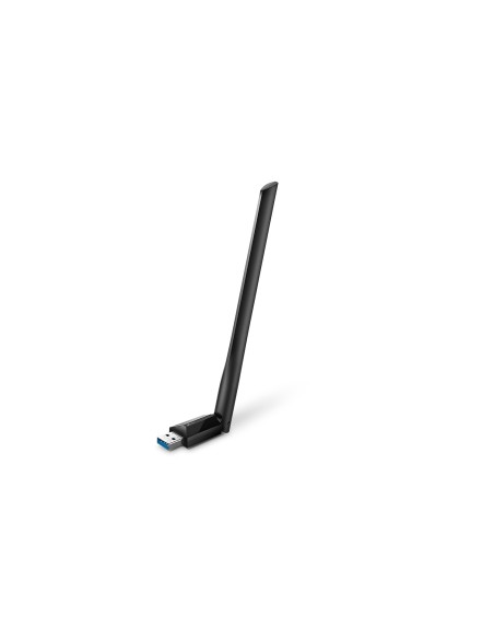 Adaptador de red tp-link usb wifi doble banda 2.4ghz 5ghz 2 antenas externas negro ARCHER T3U PLUS