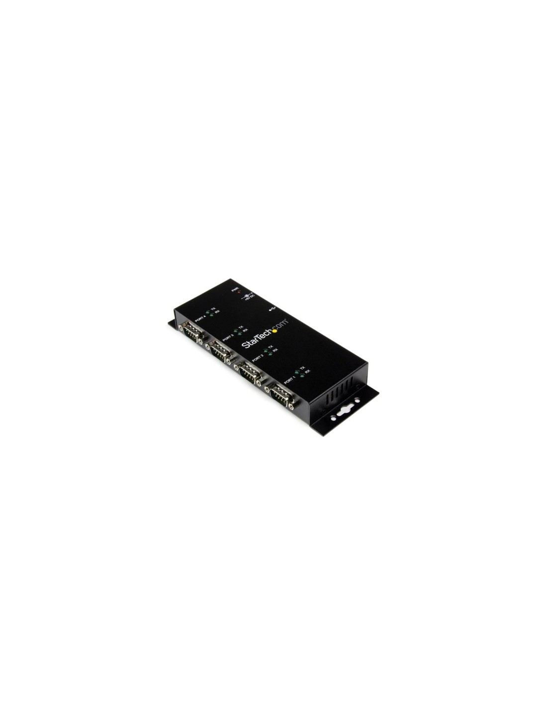 StarTech.com Concentrador Adaptador USB a Serie RS232 DB9 4 Puertos â?? Riel DIN Industrial y Montaje en Pared