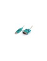 StarTech.com Cable adaptador usb 2.0 a puerto serie serial RS232 DB9 pc mac linux 0.9m azul transparente ICUSB232SM3