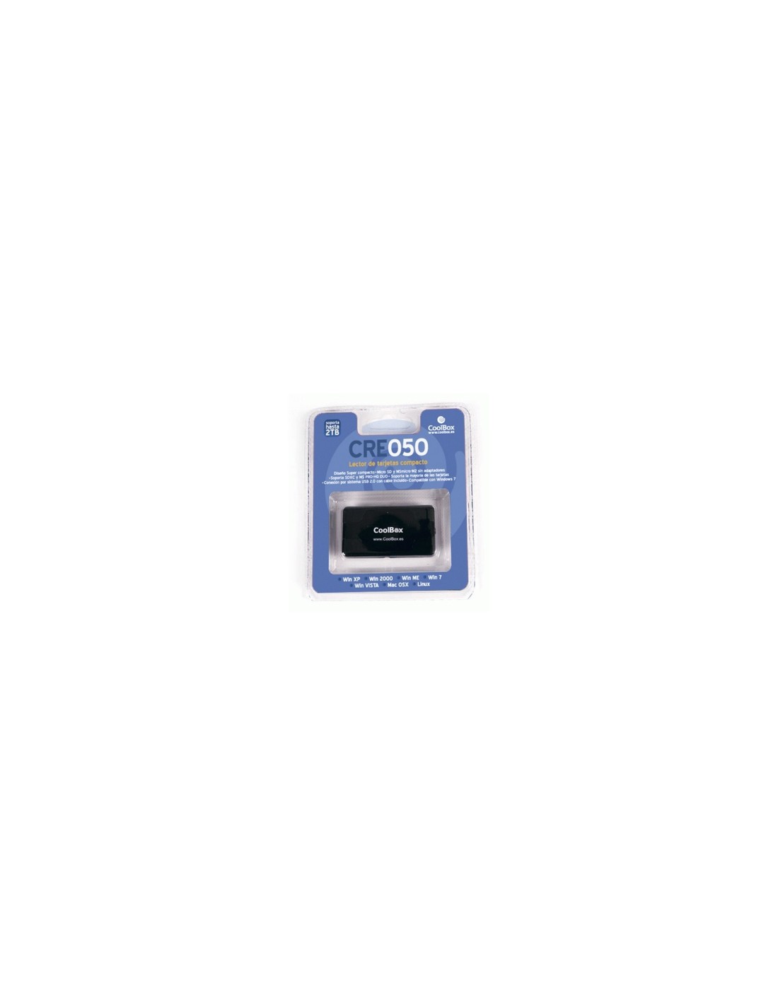 Lector de tarjeta coolbox usb 2.0 Negro CRCOOCRE050