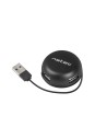 Hub natec bumblebee usb 2.0 4puertos 480 Mbit/s negro NHU-1330