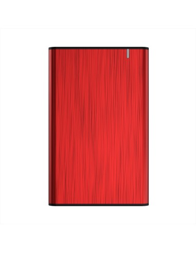 Caja aisens para disco externo 2.5 usb 3.1 rojo ASE-2525RED