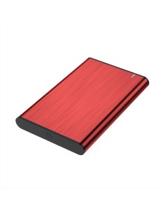 Caja aisens para disco externo 2.5 usb 3.1 rojo ASE-2525RED 2