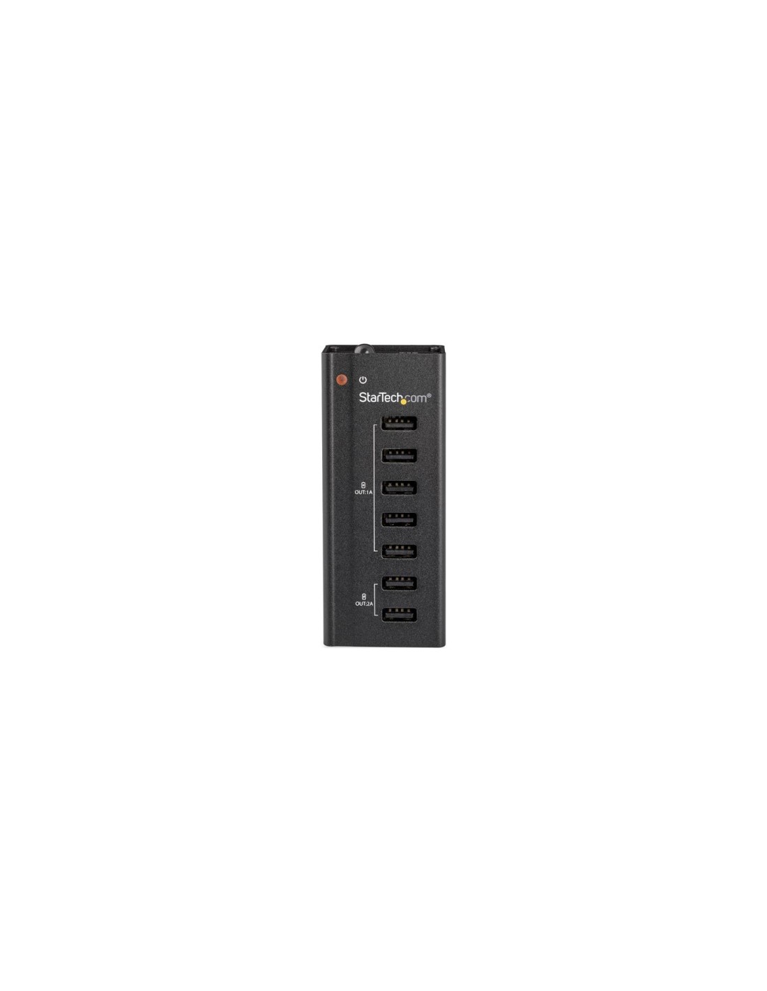 StarTech.com Estación de Carga USB de 7 Puertos Autónoma - 5x Puertos de 1A y 2x Puertos de 2A - Base de Carga USB