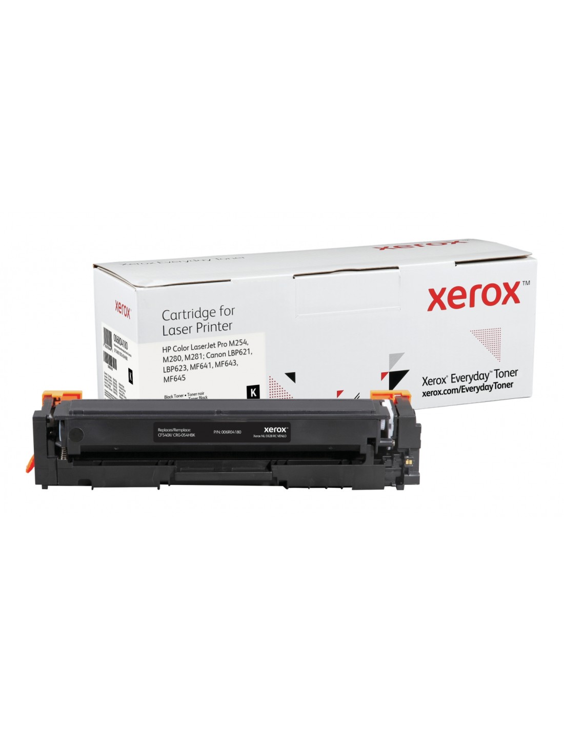Toner xerox negro everyday compatible con hp CF540X CRG-054HBK equivalente de 3200 paginas 006R04180