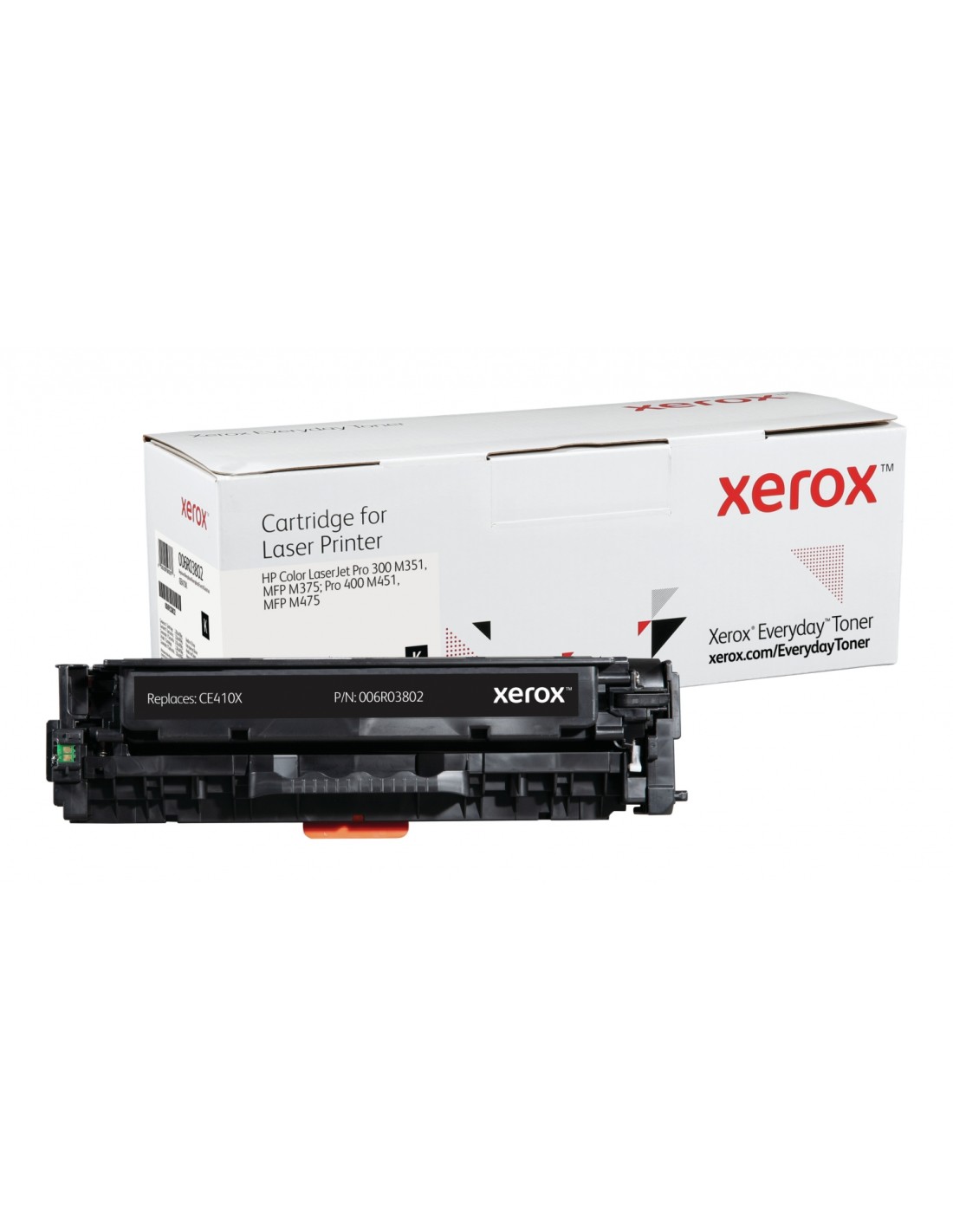 Toner xerox negro everyday compatible con hp CE410X equivalente de 4000 paginas 006R03802