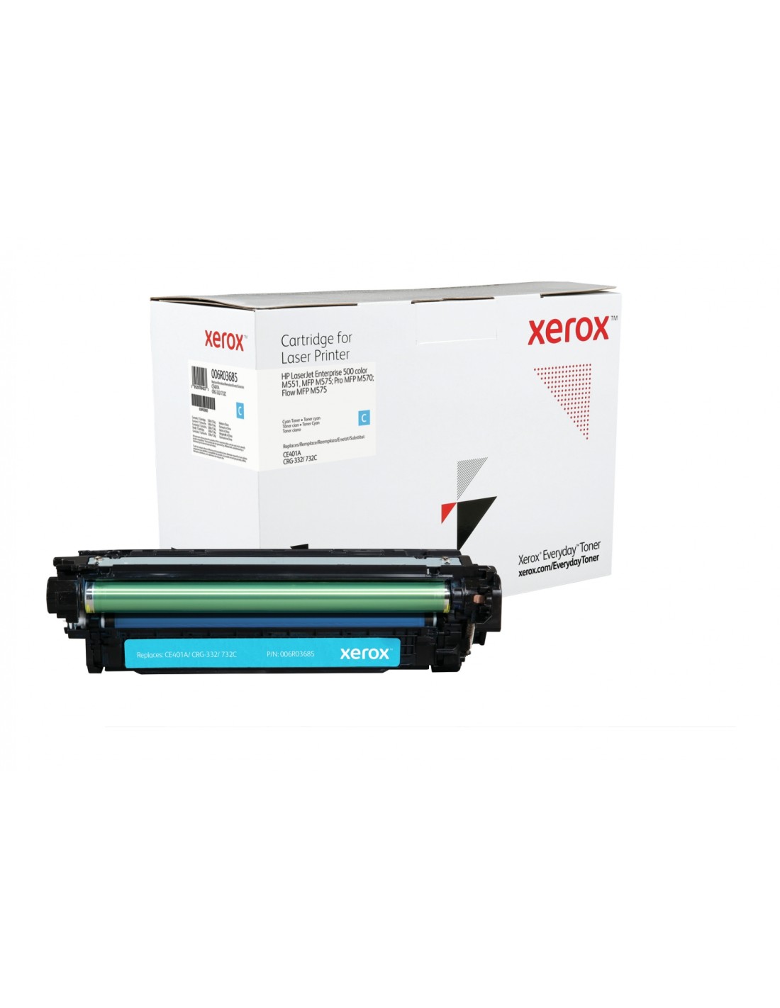 Toner xerox cian everyday HP CE401A equivalente de 6000 paginas 006R03685