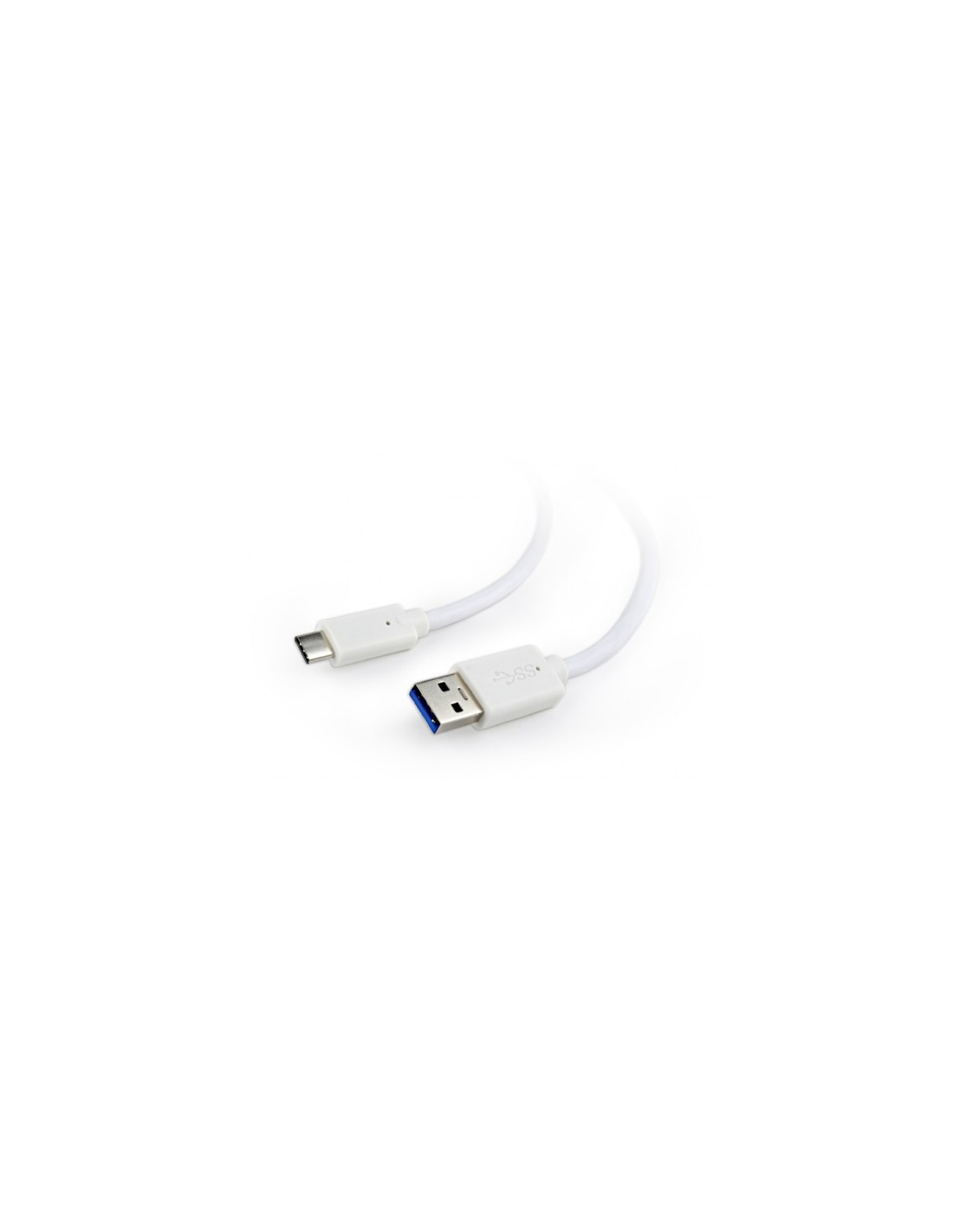 Cable Gembird USB A macho/USB C macho 1 m Blanco