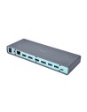 Docking station i-tec usb tipo-c thunderbolt 3 Dual Displayport hdmi negro turquesa CADUAL4KDOCK