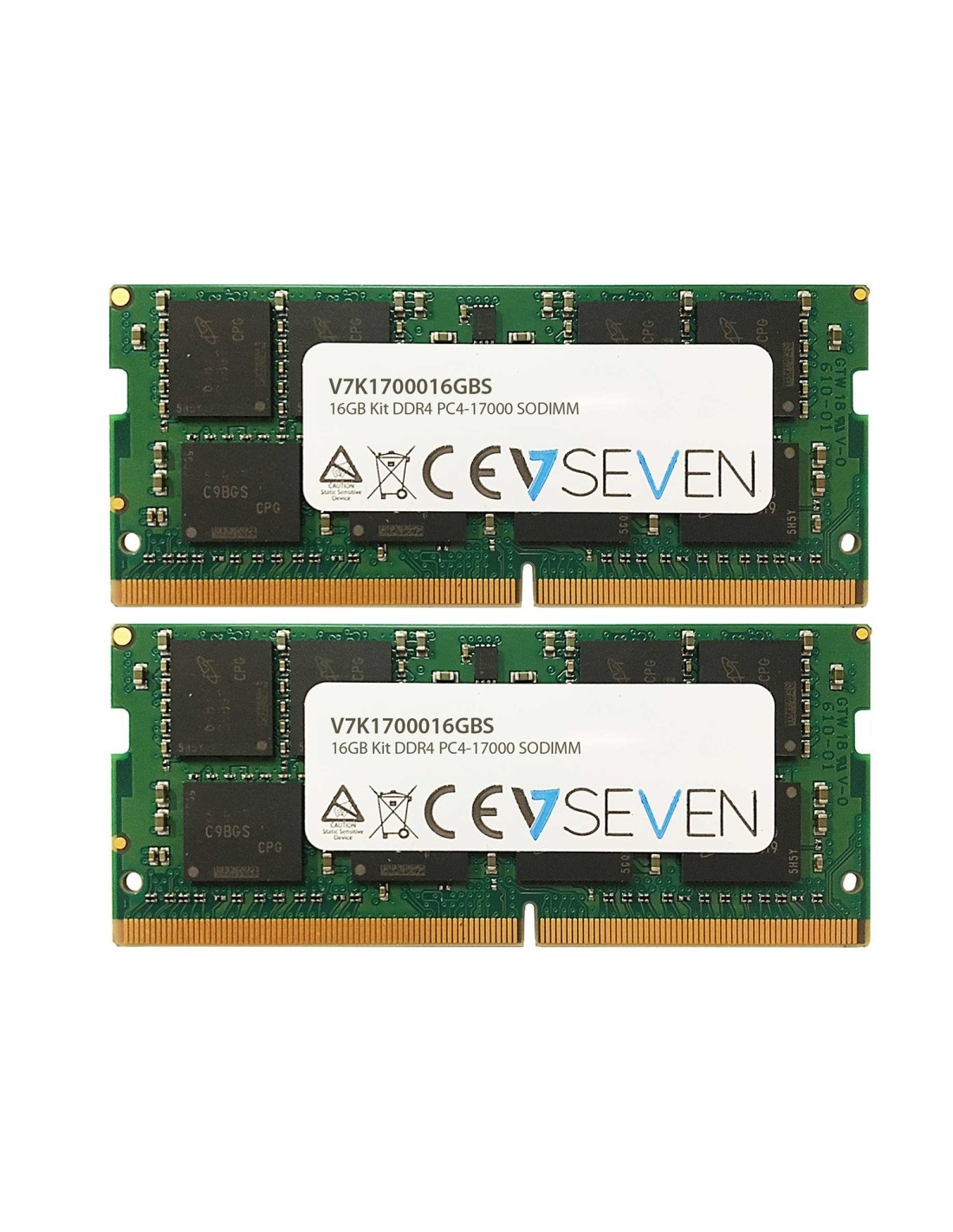 V7 módulo de memoria ram 16GB DDR4 PC4-17000 - 2133MHz SO-DIMM - V7K1700016GBS