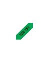 Cinta laminada brother tze negro sobre verde gris 24mm TZe751