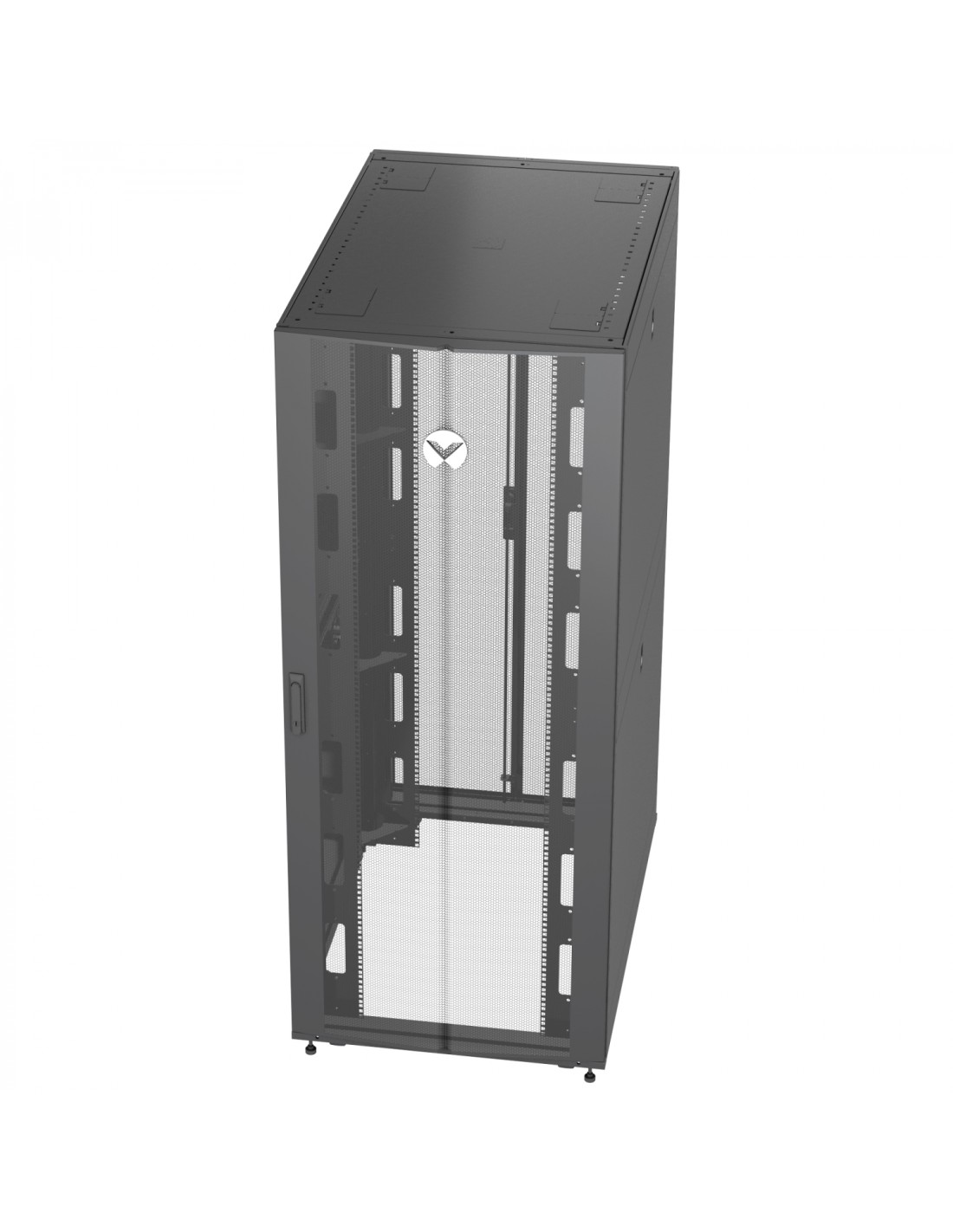 Vertiv armario rack 42U Rack o bastidor independiente Negro, Transparente